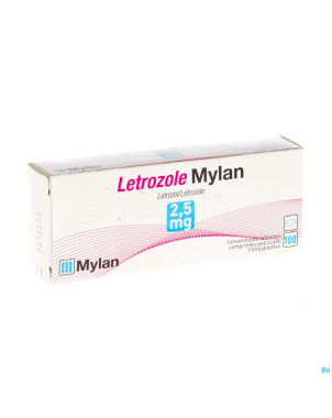 Letrozole mylan 2,5 mg comp pell 100 x 2,5 mg
