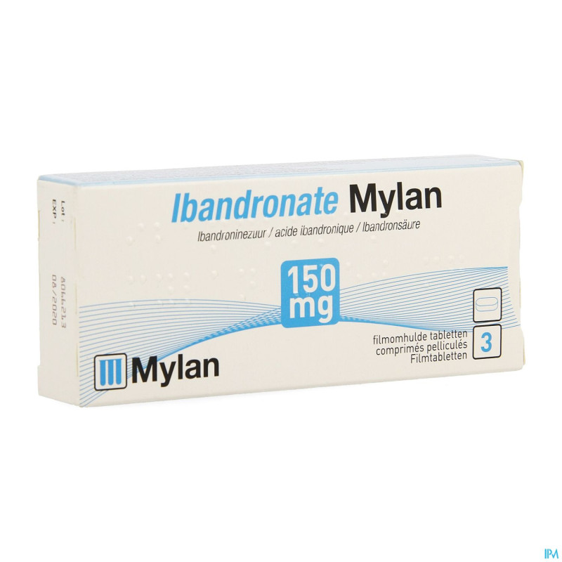 Ibandronate mylan 150 mg comp pell  3 x 150 mg
