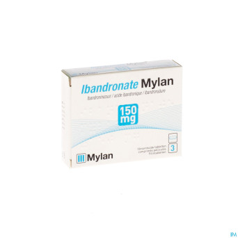 Ibandronate mylan 150 mg comp pell  3 x 150 mg