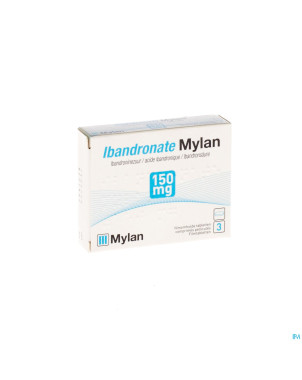 Ibandronate mylan 150 mg comp pell  3 x 150 mg
