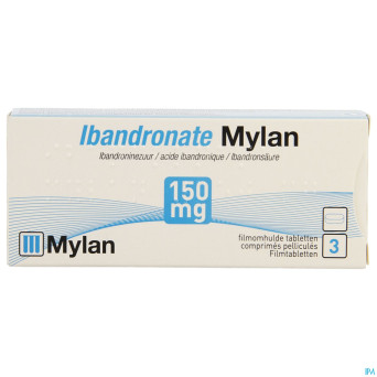 Ibandronate mylan 150 mg comp pell  3 x 150 mg