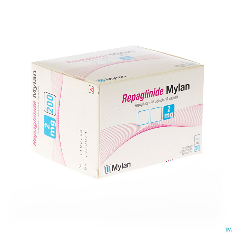 Repaglinide mylan comp 200 x 2 mg