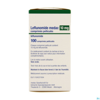 Leflunomide medac comp pell 100 x 10 mg