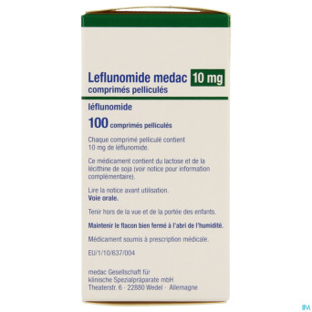 Leflunomide medac comp pell 100 x 10 mg
