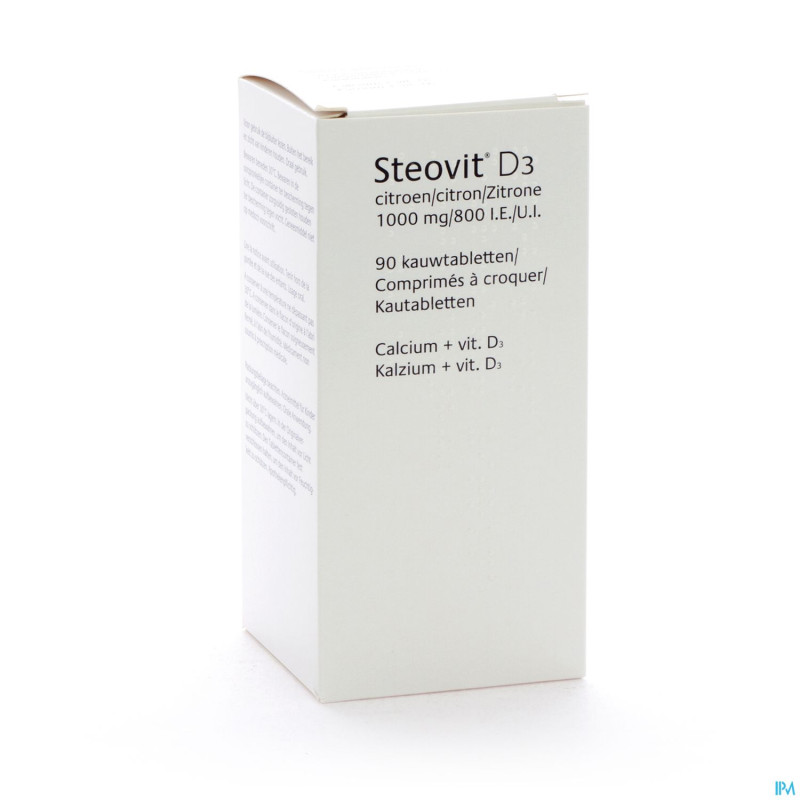 Steovit forte 1000mg/800ui tablcont 90