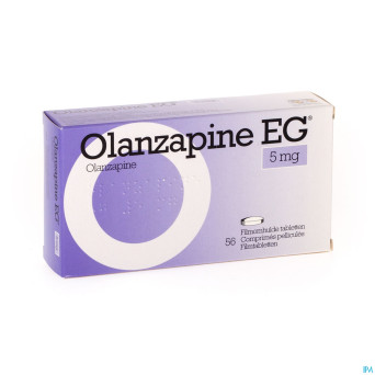Olanzapine eg  5 mg comp pell 56 x  5,0 mg