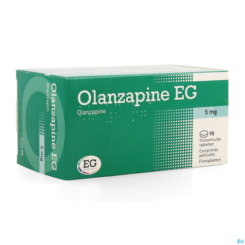 Olanzapine eg  5 mg comp pell 98 x  5,0 mg