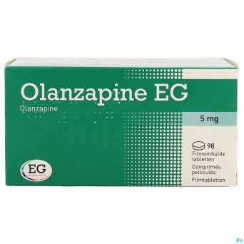 Olanzapine eg  5 mg comp pell 98 x  5,0 mg
