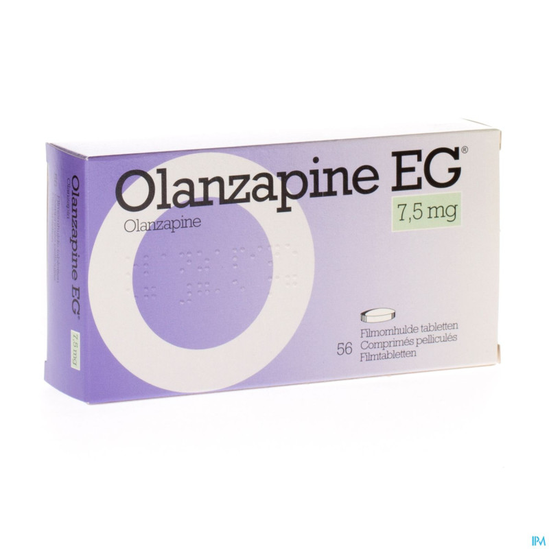Olanzapine eg 7,5 mg comp pell 56 x  7,5 mg