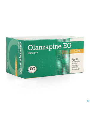 Olanzapine eg 7,5 mg comp pell 98 x  7,5 mg