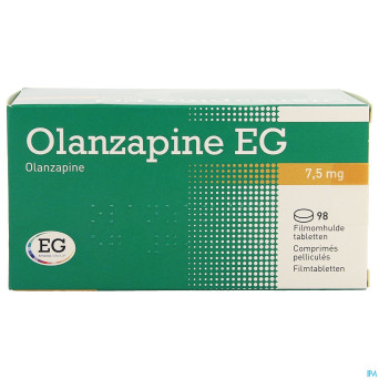 Olanzapine eg 7,5 mg comp pell 98 x  7,5 mg