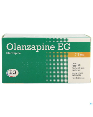 Olanzapine eg 7,5 mg comp pell 98 x  7,5 mg