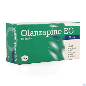 Olanzapine eg 10 mg comp pell 28 x 10,0 mg
