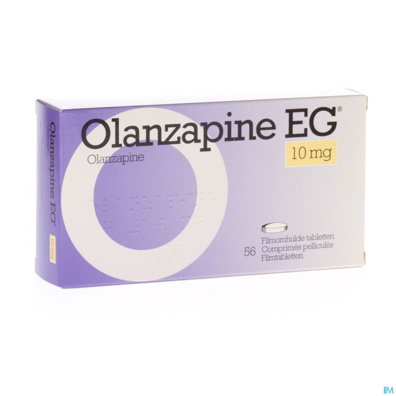 Olanzapine eg 10 mg comp pell 56 x 10,0 mg