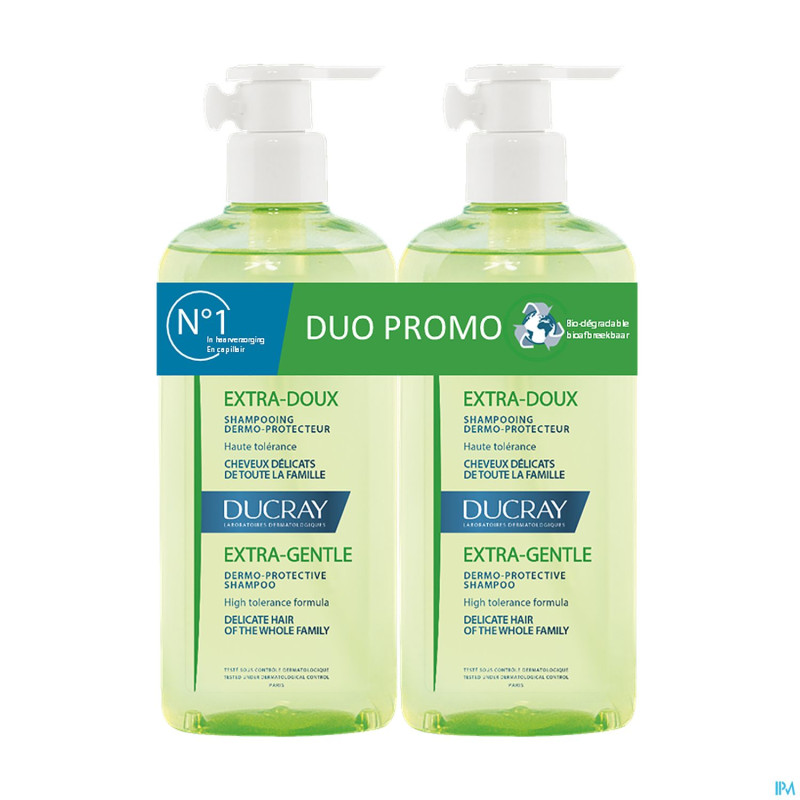 Ducray extra doux sh duo 2x400ml