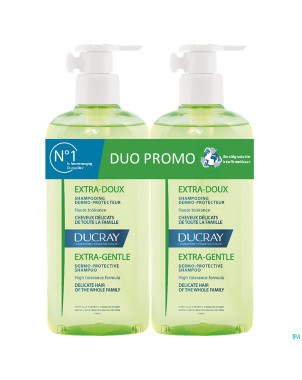 Ducray extra doux sh duo 2x400ml