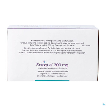 Seroquel 300 comp 100 x 300 mg
