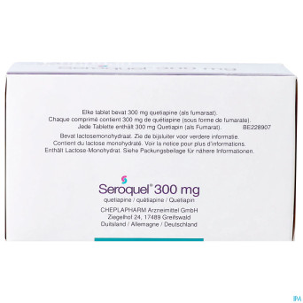 Seroquel 300 comp 100 x 300 mg