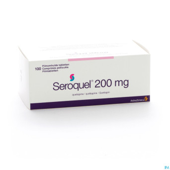 Seroquel 200 comp 100 x 200 mg