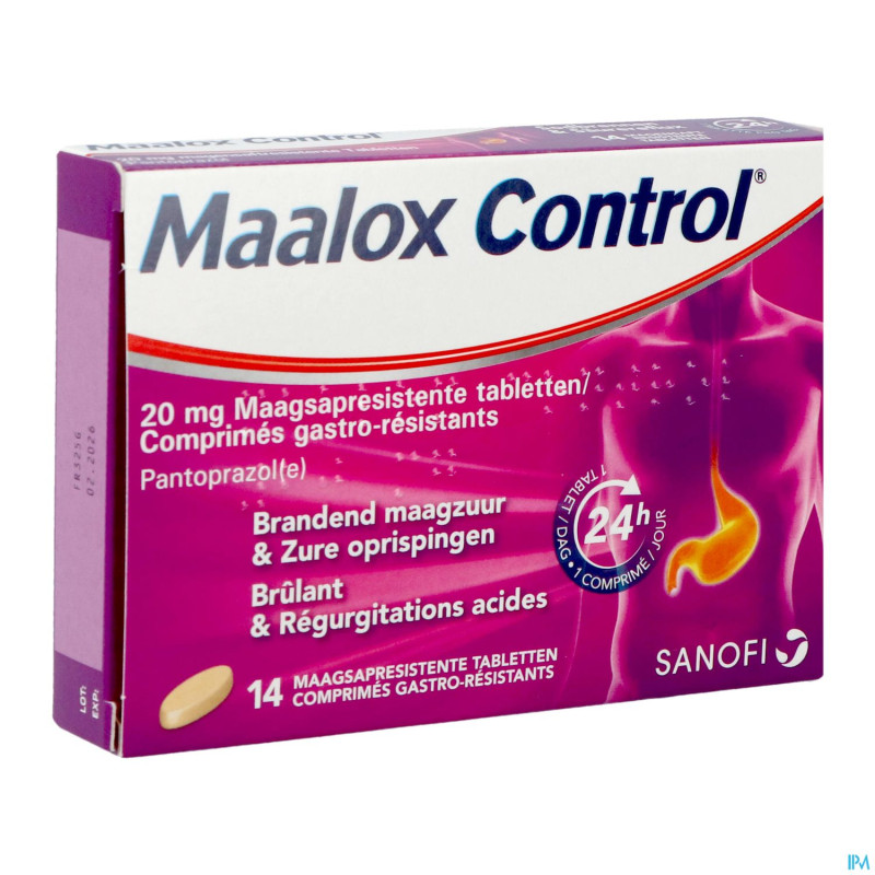Maalox control 20 mg comp gastro resist 14