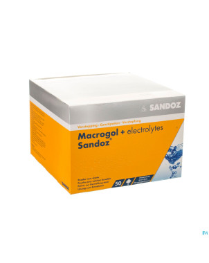 Macrogol + electr sandoz pulv gout citron 50x13,7g