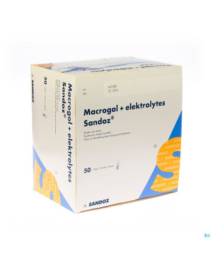 Macrogol + electr sandoz pulv gout citron 50x13,7g