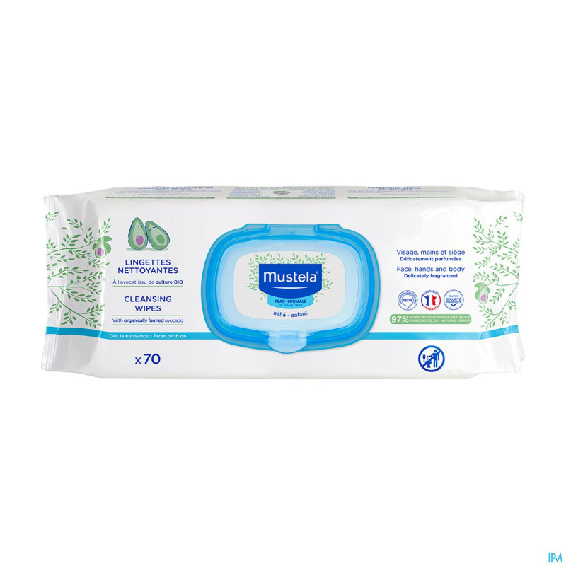 Mustela bb lingettes dermo apaissantes 70