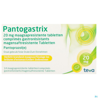 Pantogastrix teva 20mg comp gastro resist 14x20mg