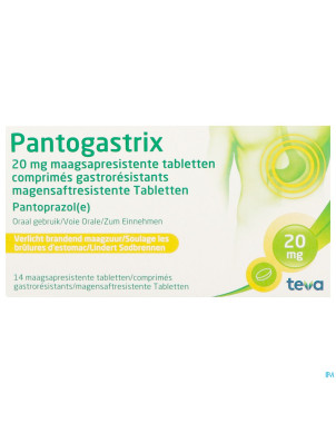 Pantogastrix teva 20mg comp gastro resist 14x20mg