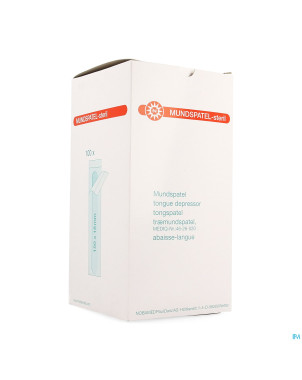 Noba abaisse-langue bois ster    100 5150122