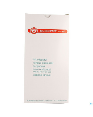 Noba abaisse-langue bois ster    100 5150122