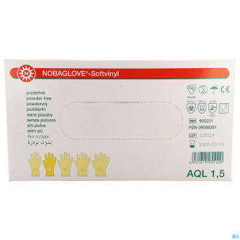 Noba gants vinyl sans poudre  s 100 5700572