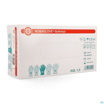 Noba gants vinyl sans poudre  m 100 5700574