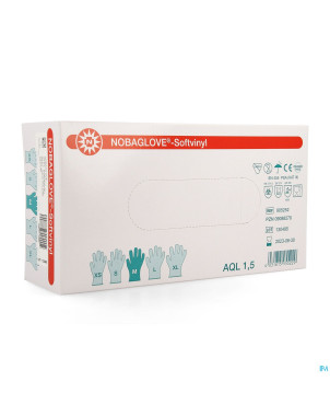Noba gants vinyl sans poudre  m 100 5700574