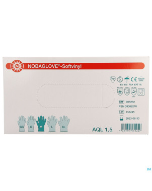 Noba gants vinyl sans poudre  m 100 5700574