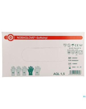Noba gants vinyl sans poudre  l 100 5700576