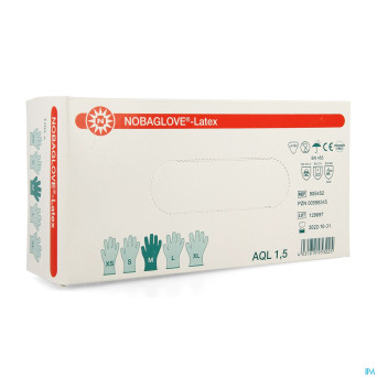 Noba gants latex sans poudre  m 100 5700650