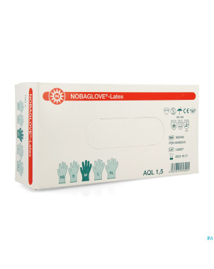 Noba gants latex sans poudre  m 100 5700650