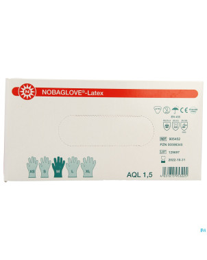 Noba gants latex sans poudre  m 100 5700650