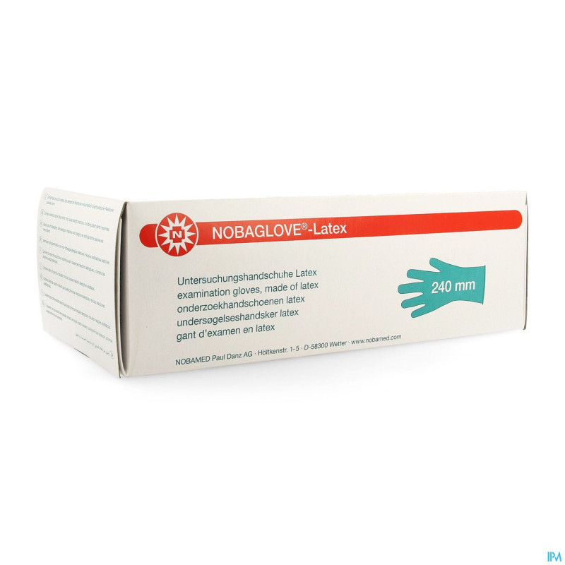 Noba gants latex sans poudre  l 100 5700660