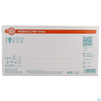 Noba gants vinyl    s 100 5701014