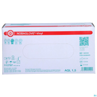 Noba gants vinyl    m 100 5701015