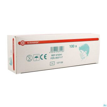 Noba masque chirurg. 2 couches elast   100 6000234