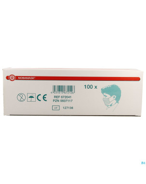 Noba masque chirurg. 2 couches elast   100 6000234