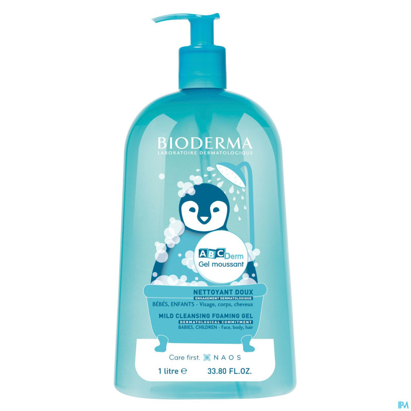 Bioderma abcderm gel moussant    1l