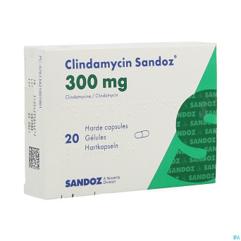 Clindamycin sandoz    caps dur 20x300mg