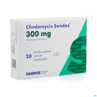 Clindamycin sandoz    caps dur 20x300mg