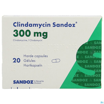 Clindamycin sandoz    caps dur 20x300mg