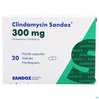 Clindamycin sandoz    caps dur 20x300mg