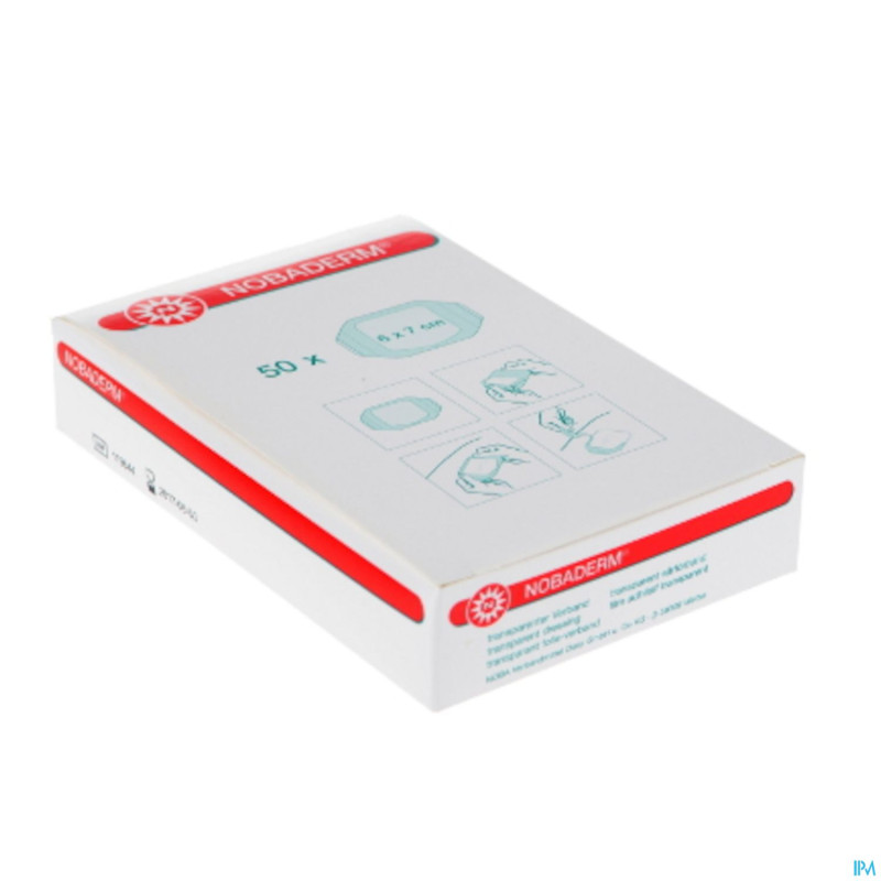 Noba nobaderm pans transp    6cmx 7cm 50 9170060